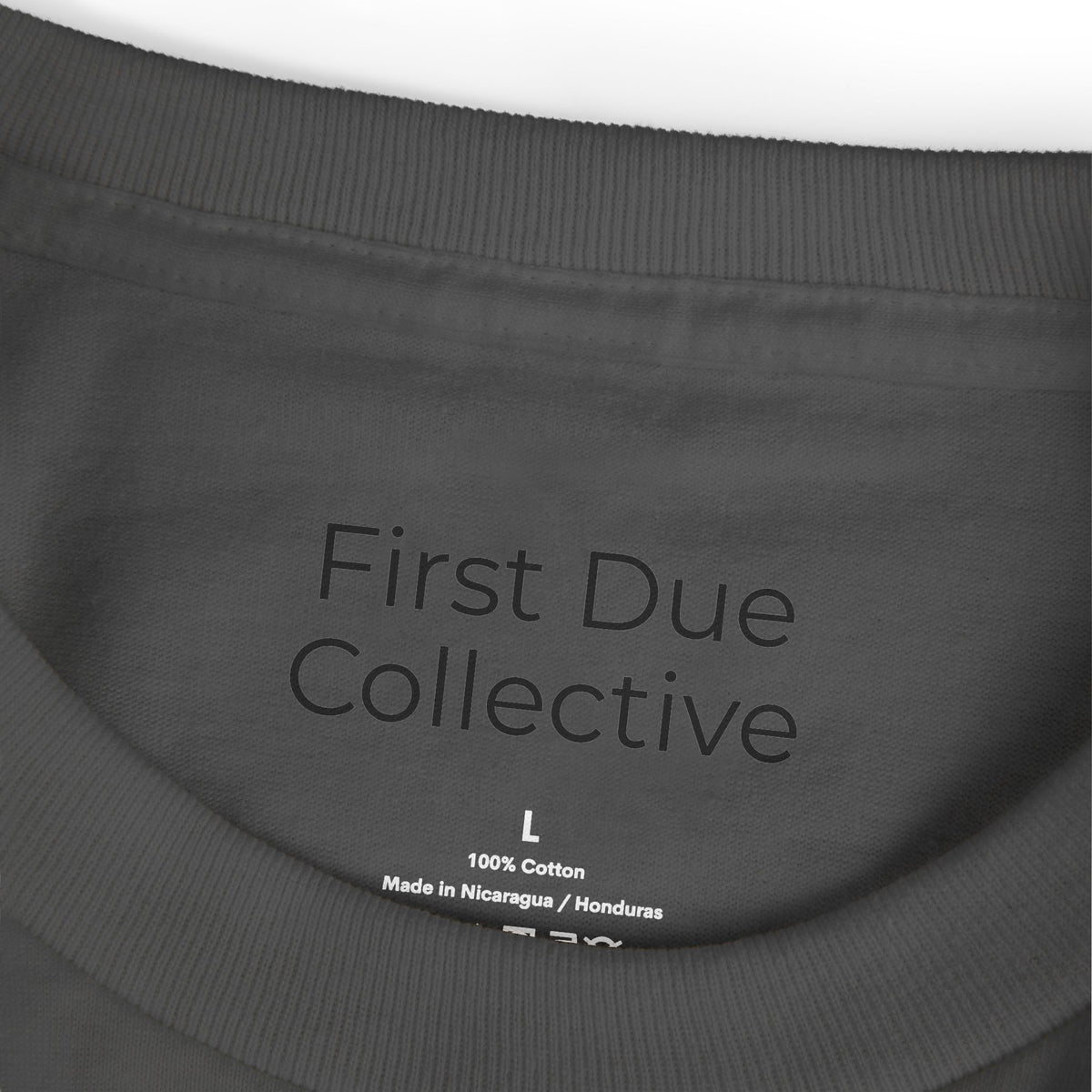 Heavyweight Cotton Tee- Faded Black